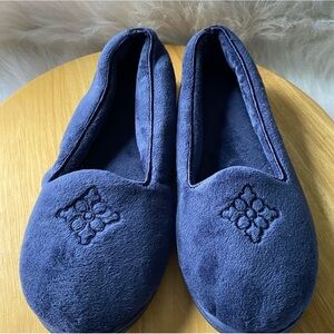 DearFoams Slippers Shoes Women’s Size‎ 7-8 Blue New Slip On